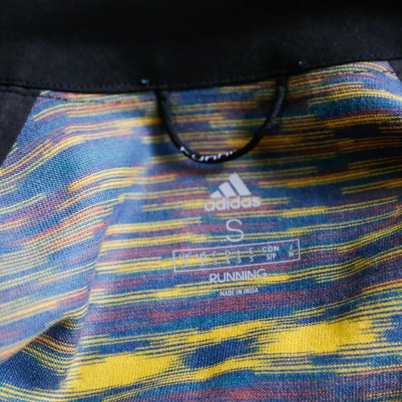 Adidas X Missoni Black Multicolour Sleeve Long Zip Up Running Jacket - Picture 9 of 10